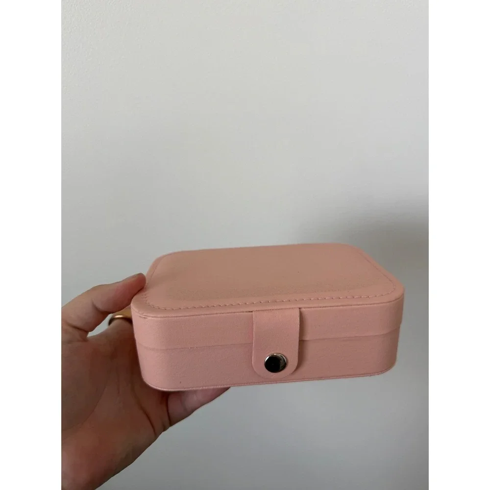 Pink Jewelry Box Organizer – Multi-Compartment Storage